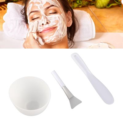 Face Mask Mixing Bowl Set, 3pcs DIY Mask Tool Set Mask Bowl Mask Brush Spatula Set Silicone Facial Mask Mixing Tool Kits Skin Mask Applicator for Women Man Facemask Mixing