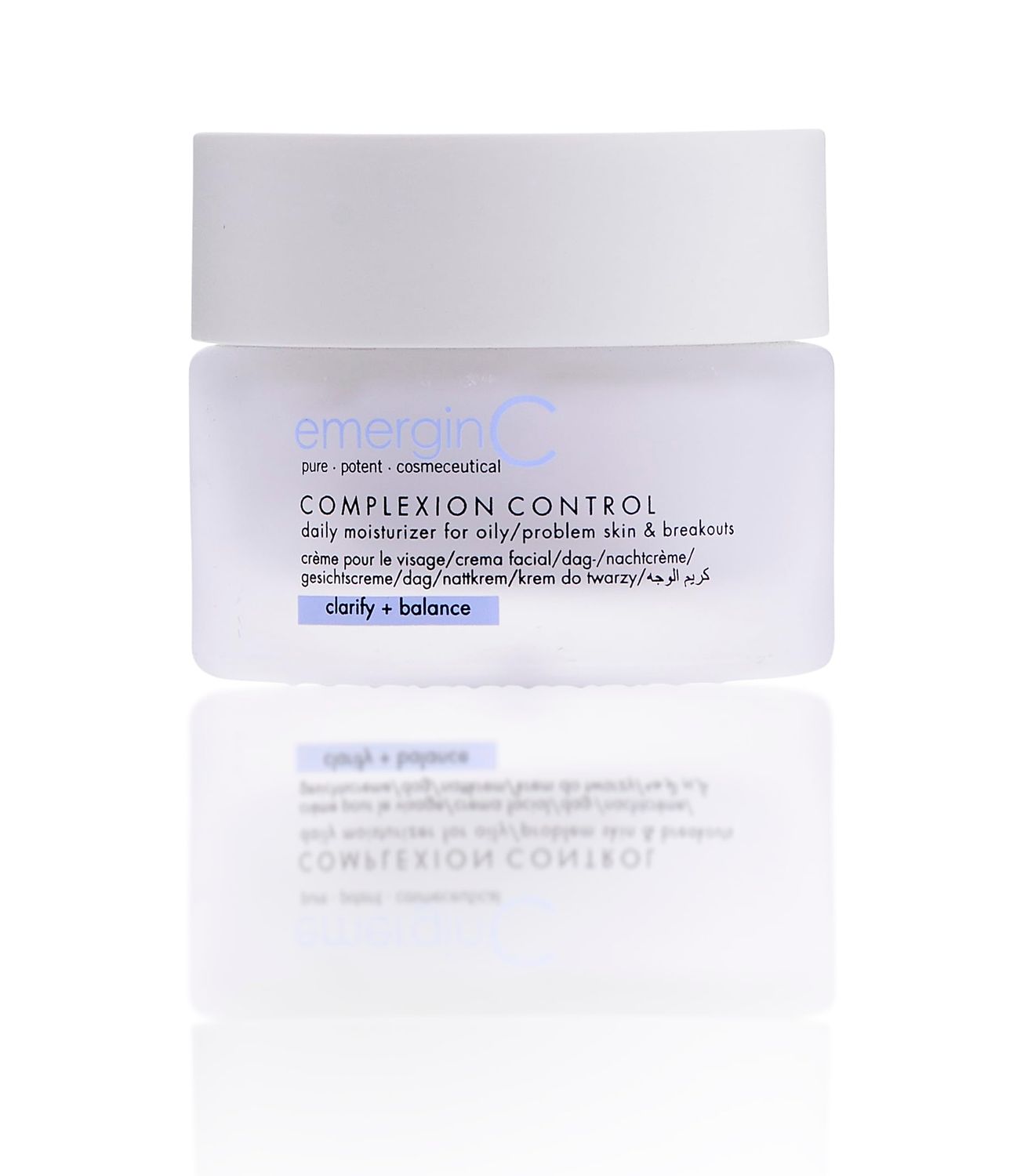 emerginC Complexion Control - Lightweight Facial Moisturizer Cream for Oily, Combination + Blemish Prone Skin - Day and Night Cream for Oily Skin (1.6 oz, 50 ml)