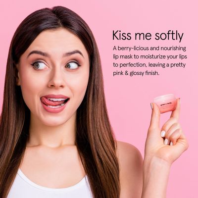 Grace &amp; Stella Kiss Me Softly Nourishing Berry Lip Balm Hydrating - Lip Mask Overnight - Lip Moisturizer For Very Dry Lips - Overnight Lip Mask - Lip Sleeping Mask - Vegan (20ml, 3-Pack)