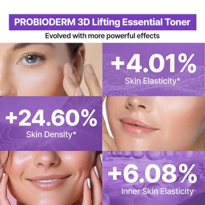 BIOHEAL BOH Probioderm 3D Lifting Essential Toner 5.07 fl oz (150 ml) | Skin Tightening Toner with 17-Peptide Complex for Firmness &amp; Elasticity | Hydrating &amp; Lifting Face Toner for Daily Skincare