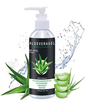 Felico Aloe Vera Gel for Face, Scalp, Hair, After Sun Moisturizing, Aloe Vera Gel for Skin Moisturizer Sunburn Relief Dry Skin Acne