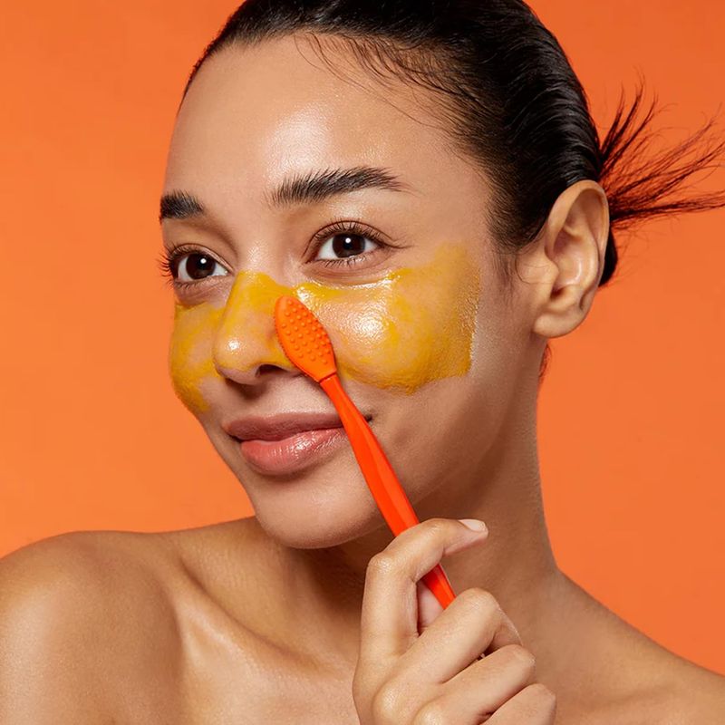 APRILSKIN Pore Cleansing Facial Silicone Brush | for Blackheads Removal &amp; Face Scrubber | Gentle Exfoliation | Deep Pore Cleaning Massager | Pairs with Aprilskin's Carrotene Cleansing Balm