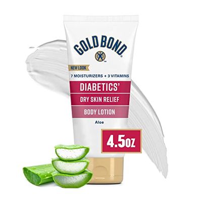 Gold Bond Diabetics&#39; Dry Skin Relief Body Lotion, 4.5 oz., With Aloe to Moisturize &amp; Soothe