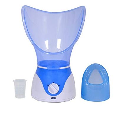 Facial Steamer Hot Mist Face Steamer Home Sauna Face Humidifier for Face Steaming Skincare (Blue)