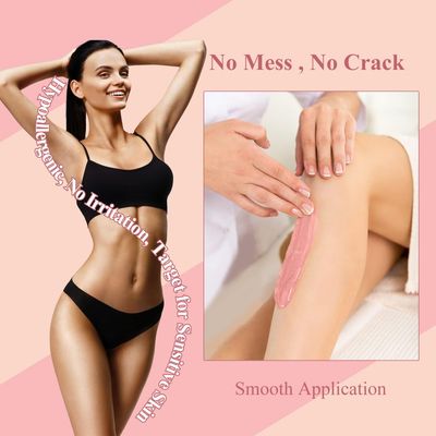 Hard Wax Beads for Hair Removal, 1.1lb/17.6oz Painless Waxing Beads for Sensitive Skin, Full Body Hard Wax Beans with 20 Applicators for Women Men Bikini Brazilian, Armpit,Back and Chest Waxing