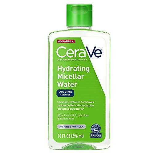 CeraVe Micellar Water, New &amp; Improved Formula, Hydrating Facial Cleanser &amp; Eye Makeup Remover, Fragrance Free &amp; Non-Irritating, 10 Fl. Oz