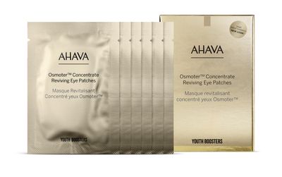 AHAVA Osmoter Concentrate Reviving Eye Patches - Hydrogel patches for youthful &amp; rested eyes, reduces wrinkles, fatigue signs &amp; fine lines, enhances radiance, with Osmoter X3 &amp; Niacinamide, 6 packs