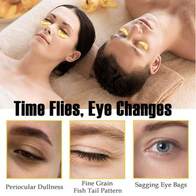 Eakroo 30 Pairs Lip Mask & Under Eye Mask, Crystal Collagen Eye Patches for Puffy Eyes, Effectively Nourishes the Lip & Eye Skin, Reducing Fine Lines & Dark Circle, Make Skin Smooth and Firm (Set A)