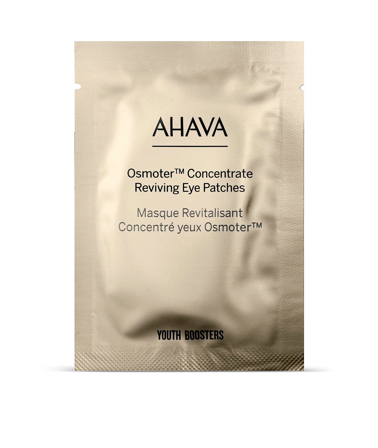 AHAVA Osmoter Concentrate Reviving Eye Patches - Hydrogel patches for youthful &amp; rested eyes, reduces wrinkles, fatigue signs &amp; fine lines, enhances radiance, with Osmoter X3 &amp; Niacinamide, 6 packs