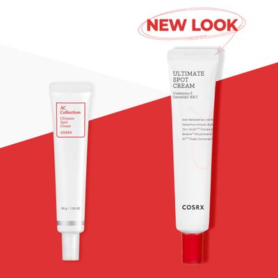 COSRX AC Collection Ultimate Spot Cream, 1.05 fl.oz / 30g, Acne Spot Treatment, Animal Testing Free, Paraben Free, Korean Skin Care