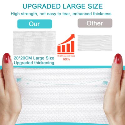 Disposable Face Towel,Cotton Facial Dry Wipe for Sensitive Skin, Facial Tissues for Skin Care, Facial Cleansing, Makeup Wipes, Makeup Remover Towels, Upgraded and Thickened