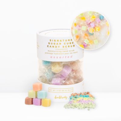 Bonblissity Sugar Cubes Scrub For Exfoliating Hands, Feet, 30pcs Assorted Scents l Turns into Lotions l Spa Small Gifts for Women l Travel Size l 100% Handmade in USA l Body Scrub.