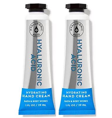 Bath &amp; Body Works Hyaluronic Acid Hydrating Hand and Body Cream 1.0 Fluid Ounce, 2-Pack (Hyaluronic Acid)