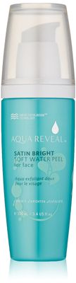 Aquareveal Satin Bright Soft Water Peel for Face , exfoliator for anti-aging, acne, dry, oily, sensitive skin, eczema , 95% organic/natural Korean peeling gel/gommage , large 100 ml/3.4 Fl Oz size