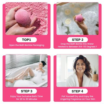 Bath Bombs Gift Set for Women, BODY & EARTH 10 X 3.5 oz Essential Oils Cherry Blossom Handmade Birthday Gift Idea for Family, Women, Mother's Day Gifts for Women