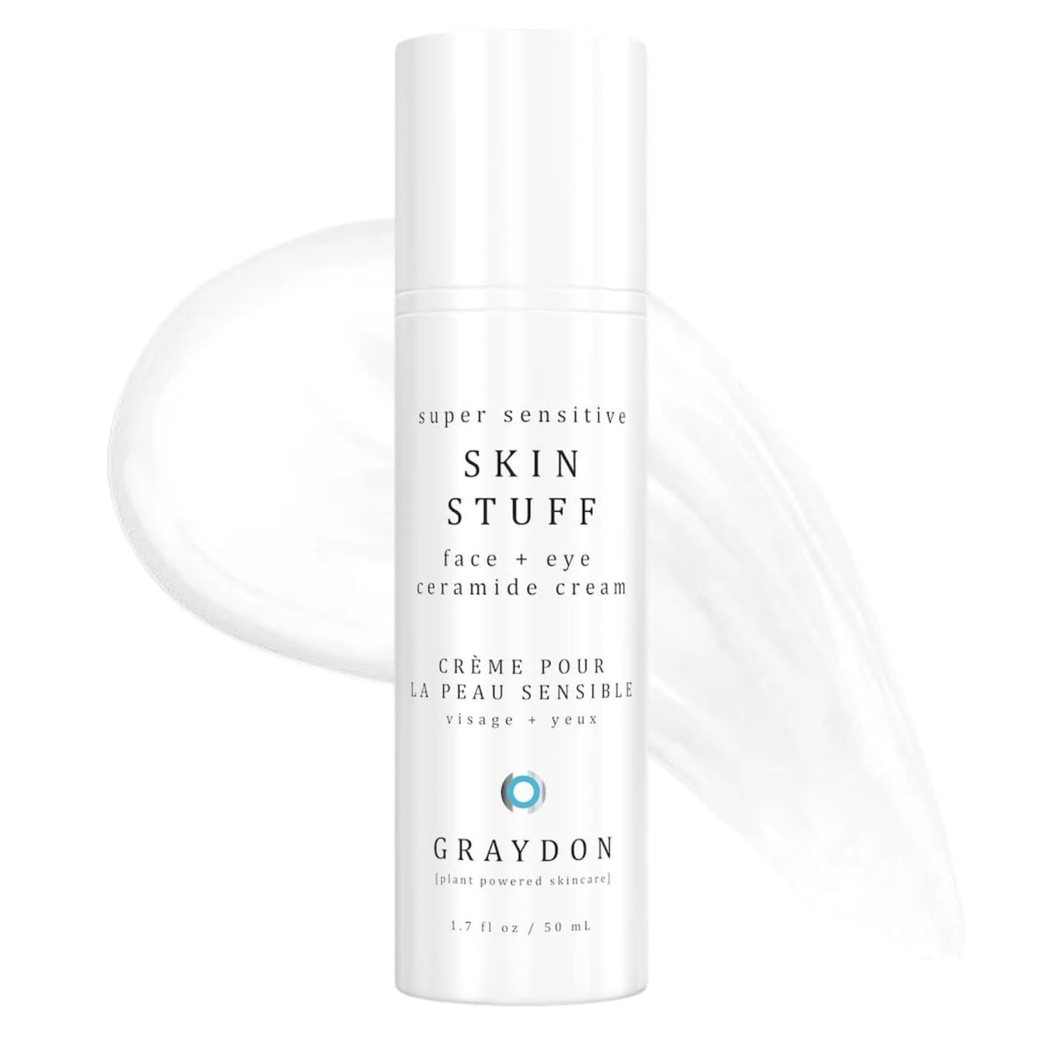 Graydon Skincare Skin Stuff Face &amp; Eye Ceramide Moisturizing Cream Soothes, Intense Hydration for Acne Prone Skin With Rosehip Oil &amp; Maple &amp; Facial Moisturizer Cleanser 1.7 Fl Oz