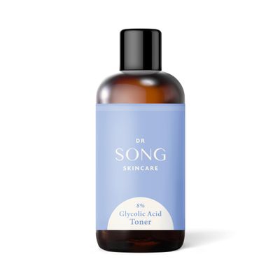 Dr Song Glycolic Acid 8% Toner - AHA Exfoliant For Smoothing Skin, Dark Spots, Wrinkles, Fine Lines, Korean Skin Care (8%)
