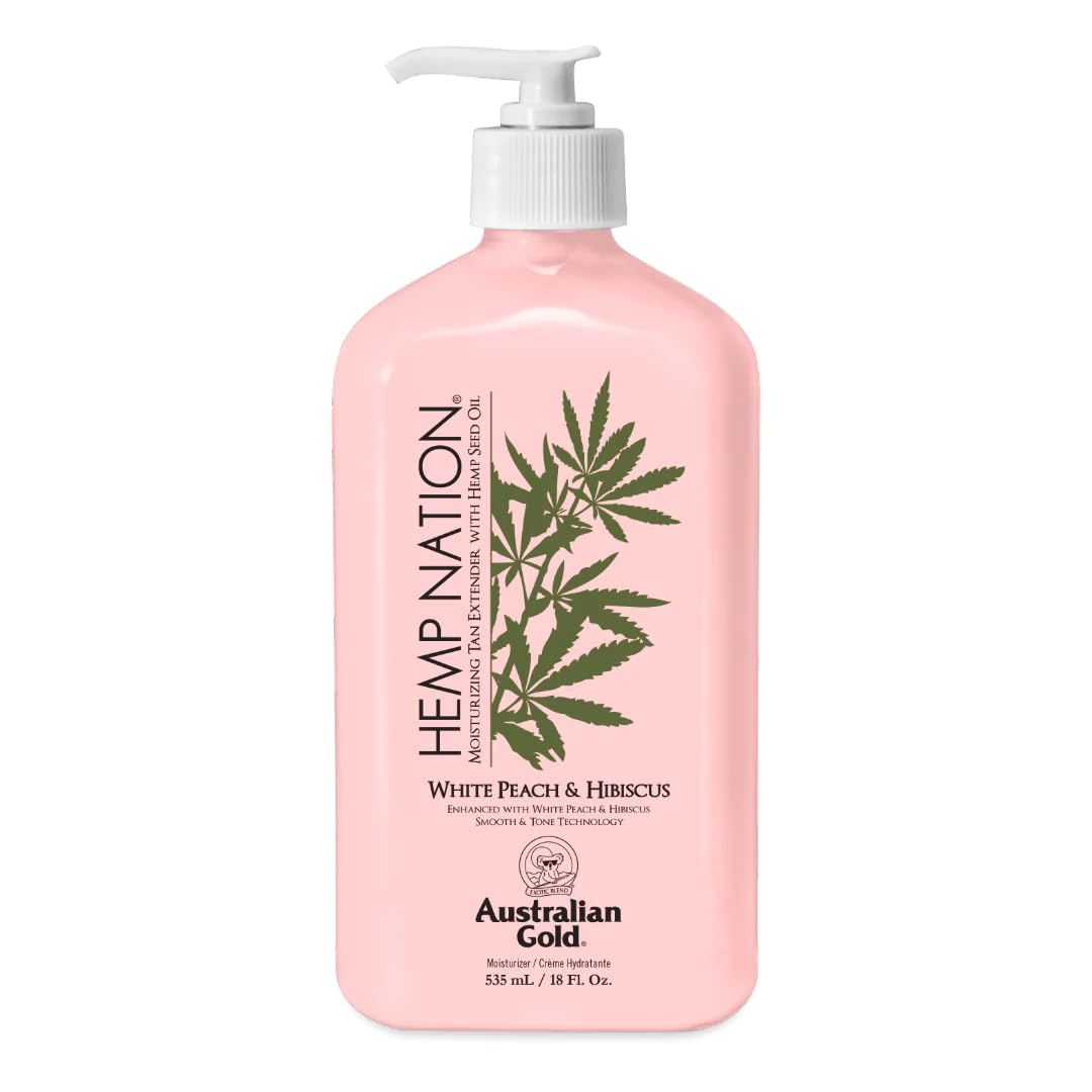 Hemp Nation White Peach Hibiscus Moisturizing Tan Extender 18 oz