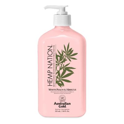 Hemp Nation White Peach Hibiscus Moisturizing Tan Extender 18 oz