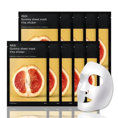 Abib Gummy Sheet Mask 10 Sheets Vita (Vitalizing)
