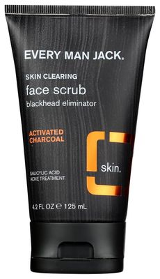 Every Man Jack Skin Clearing Face Scrub, Fragrance Free, 4.2 Fl Oz