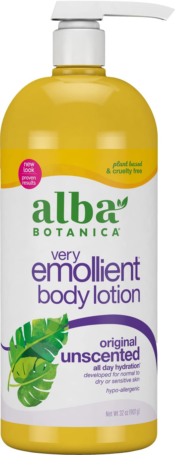 Alba Botanica Lotion Emollient Unscented, 32 Fl Oz