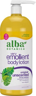 Alba Botanica Lotion Emollient Unscented, 32 Fl Oz
