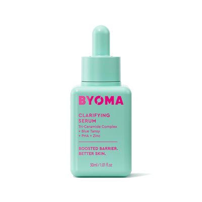 BYOMA Clarifying Serum - Barrier Repair Serum - Clarifying Facial Serum for Acne Prone Skin - Calming Face Serum with Ceramides, Blue Tansy, PHA &amp; Zinc - Balanced &amp; Healthy Skin - 1.01 fl. oz