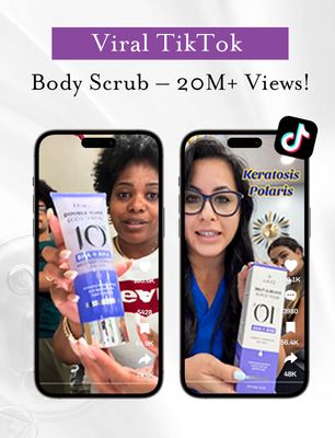 Elvira KP Bump Eraser Foot &amp; Body Scrub, Exfoliating Scrub for Keratosis Pilaris, Smooth Skin with 10% AHA BHA &amp; Niacinamide, Deep Moisturizing Cleanser for All Skin Types, Exfoliante para el Cuerpo
