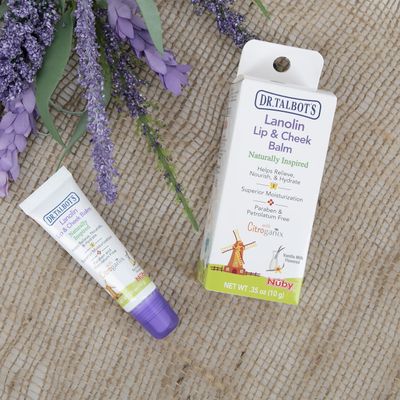 Dr. Talbot&#39;s Lanolin Lip &amp; Cheek Balm for Baby, Naturally Inspired with Citroganix, Vanilla Milk Flavor, 0.35 Ounce