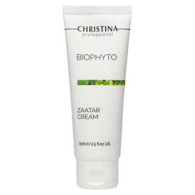-CHRISTINA- Biophyto Zaatar Cream - 75ml - Vitamin E and Retinol Cream with Thyme &amp; Marjoram Oil for Skin Repair - Balancing Cream for Combination, Dry, Normal, Oily and Sensitive Skin
