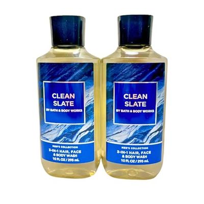 Bath &amp; Body Works Shower Gel, Set of 2 Bottles, Each Bottle 10oz (Clean Slate)