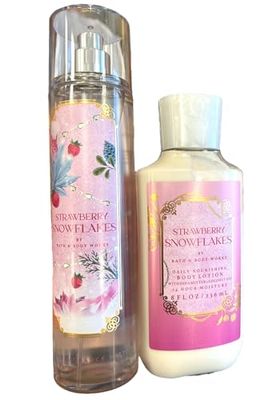 Bath &amp; Body Works Fragrance Gift Sets (Strawberry Snowflakes Mist Lotion 2 pc set)