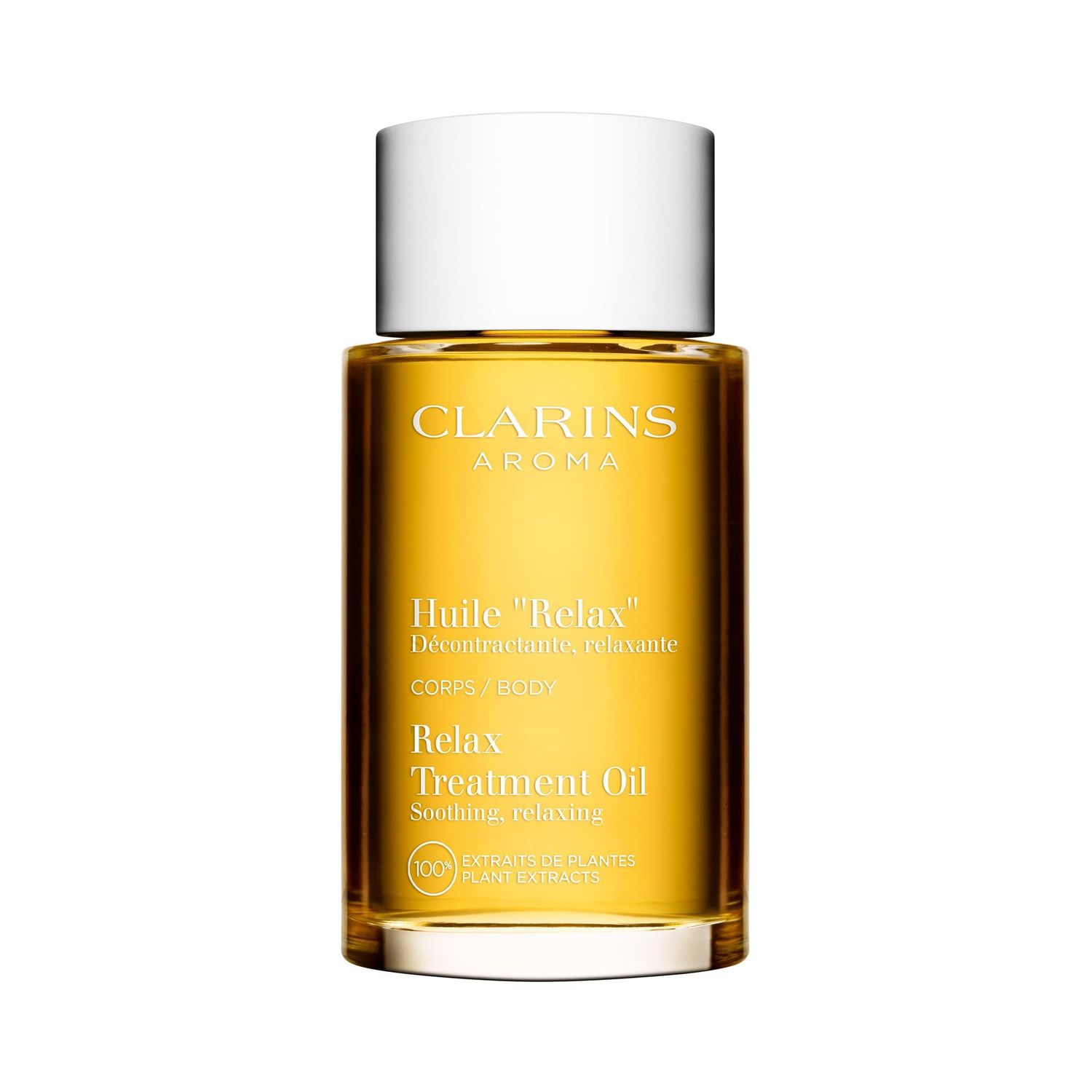 CLARINS Relax Body Treatment Oil | Relaxes, Moisturizes and Soothes Aching Muscles | Relieves Stress and Fatigue | Nourished &amp; Comfortable Skin After The First Use* | Natural 100% Plant Extracts