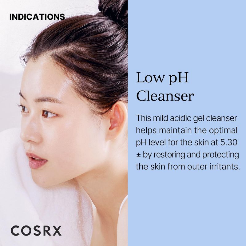 COSRX Low pH Good Morning Gel Cleanser, Amazon Exclusive, Daily Mild Face Cleanser for Sensitive Skin with BHA &amp; Tea Tree Oil, PH Balancing, Korean Skin Care (13.52fl.oz/400ml)
