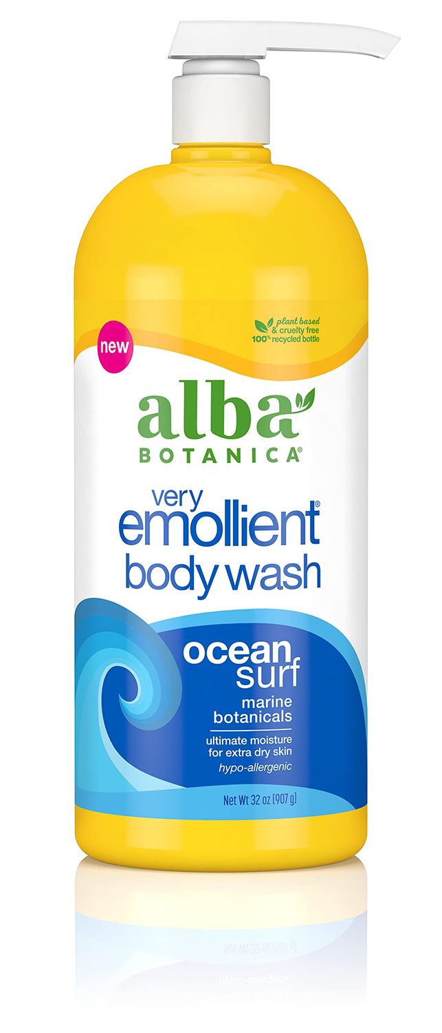 Alba Botanica Very Emollient Body Wash, Ocean Surf, 32 Oz
