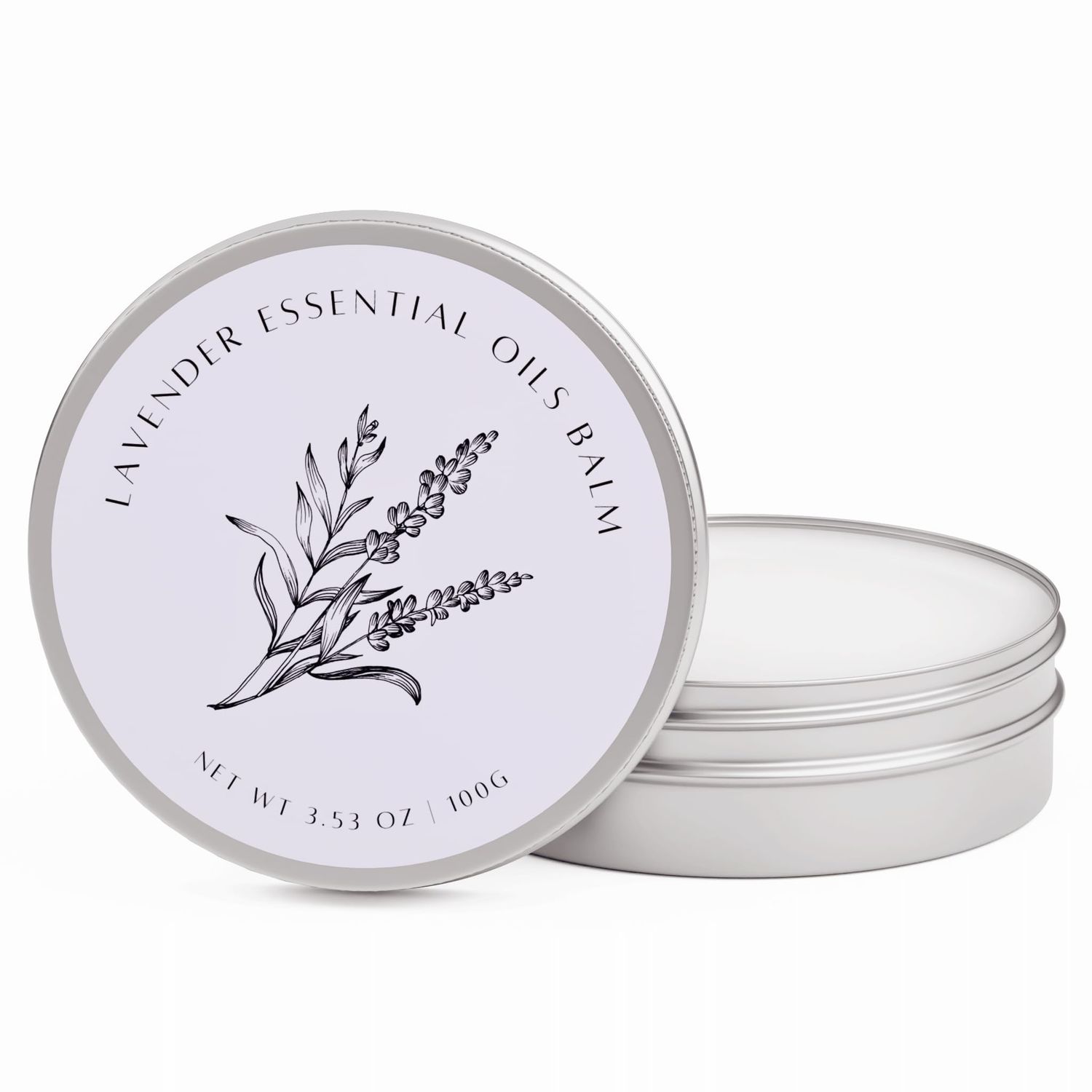 benatu Lavender Essential Oil Balm for Dry Skin Care, Scented Vitamin E Body Butter for Women and Men, Relaxing &amp; Reparing Massage Oil, Blends with Chamomile, Sweet Orange, Ylang Ylang 3.53 oz