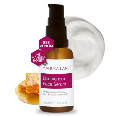 Bee Venom Face Serum for Face and Neck with Manuka Honey, Goji Extract and Vitamin E | Plant Based Formula | Carefully formulated to keep your skin young and healthy!