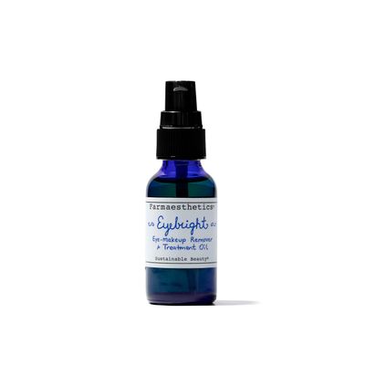 Farmaesthetics Eyebright Eye Makeup Remover and Treatment Oil (1 oz) | Ethically Sourced Sustainable Beauty | Clean, All Natural, Small Batch Skincare