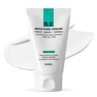DAERA B.E Moisturizing Cream-Korean Hydration Oil Control, Centella Asiatica, Hyaluronic Acid, Lightweight Non-Sticky Korean Skin Care, Sensitive Skin Repair (3.38 oz)