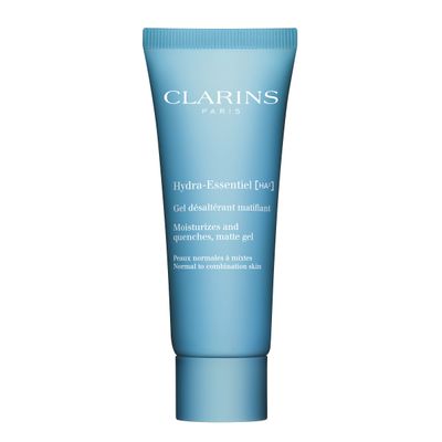 Clarins Hydra-Essentiel Matte Gel|Intensely Hydrating &amp; Mattifying|60 Seconds to Plumper Skin*|Softens &amp; Refreshes|Double Dose of Hyaluronic Acid|Normal-Combination Skin|2.6 Ounces