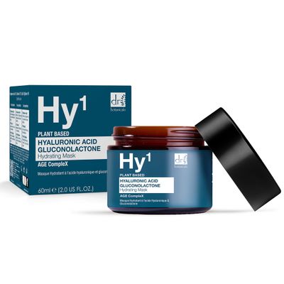 Dr Botanicals Hyaluronic Acid &amp; Gluconolactone Hydrating Anti-Aging Facial Mask | Reduce Wrinkles, Renew, Gentle Exfoliate and Revitalize Skin with Nourishing Hyaluronic Acid Mask