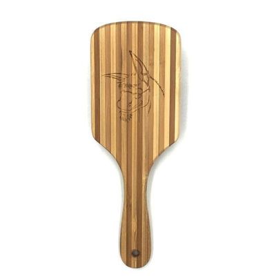Badass Beard Care Wood Bristle Beard Brush For Men - Anti-static, 100% Bamboo &amp; Light Weight