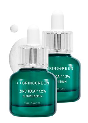 BRING GREEN Zinc Teca 1.2% Trouble SERUM DOUBLE SET | Mild Serum providing Soothing effect to Troubled Skin