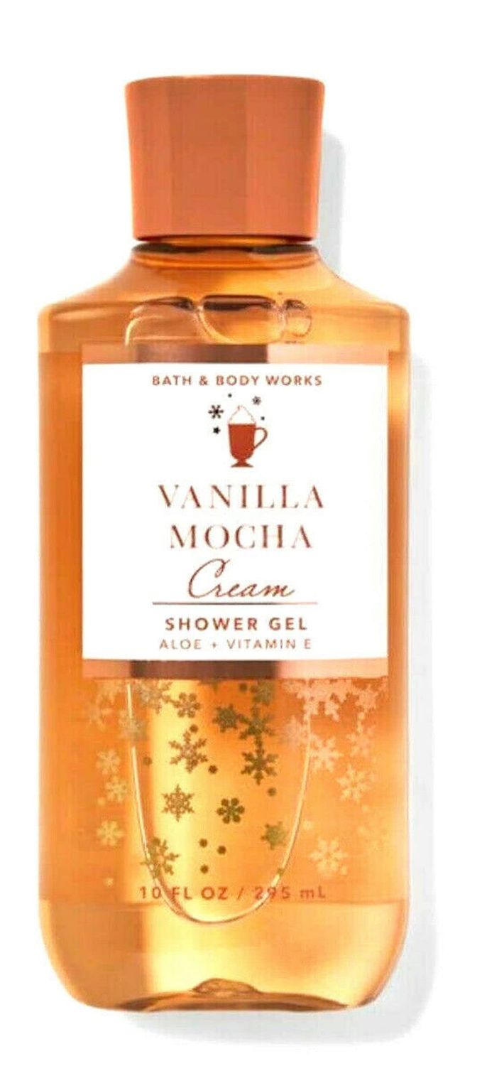 Bath &amp; Body Works Vanilla Mocha Cream Shower Gel Gift Sets For Women 10 Oz (Vanilla Mocha Cream)