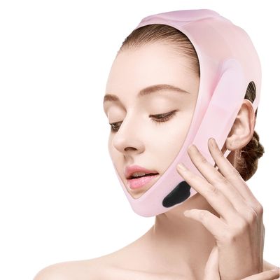 DALYANGDA Soft Silicone Chin Strap, Reusable V Line Face Strap(Beige-Skin tone)
