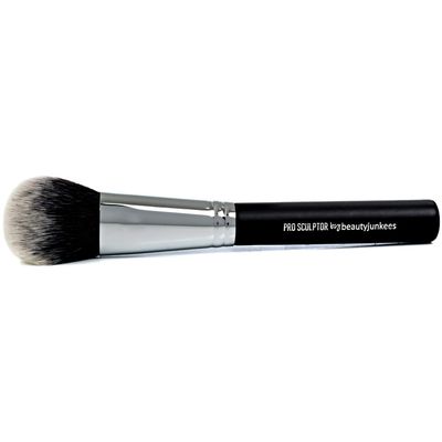 Contour Brush Bronzer Brush - Beauty Junkees Pro Sculptor Angled Makeup Brush, Cheek Hugging Soft Dome for Cheekbone Contouring, Sculpting, Blush, Cream, Powder, Liquid; Synthetic Vegan