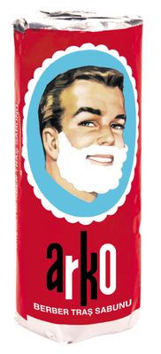 Arko Men Face Shaving Soap Stick, Sensitive skin shave cream, White, ( Pack Of 12 )