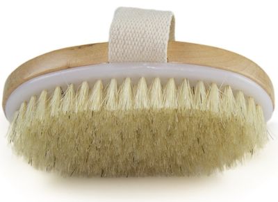 Boolavard Dry Skin Body Brush - Improves Skin&#39;s Health And Beauty - Natural Bristle - Remove Dead Skin And Toxins, Cellulite Treatment, Improves Lymphatic Functions, Exfoliates, Stimulates Blood
