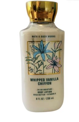 Bath and Body Works Whipped Vanilla Chiffon ( 8 fl oz/ 236 ml ) Shea Butter and Vitamin E Body Lotion